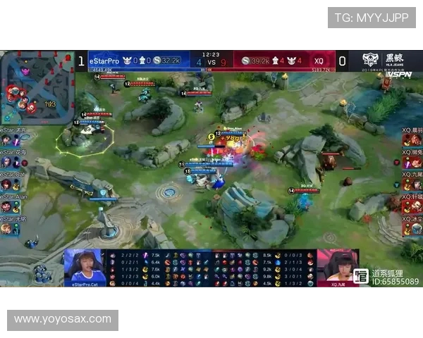 TTG对阵eStar第二局数据对比小雪艾琳围剿亮宇孙尚香